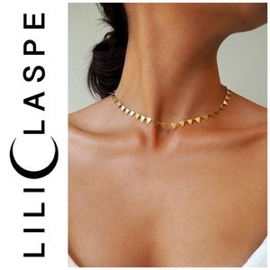 Lili Claspe Triangle Gold Necklace